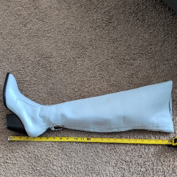 Jeffrey Campbell Light Grey Over-the-Knee Boots - Picture 5 of 7